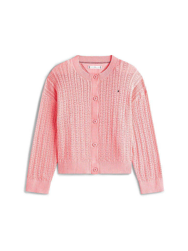 Tommy Hilfiger Mädchen Strickjacke  koralle   152 baby 4